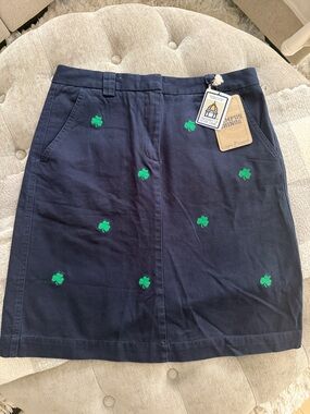 Notre Dame campus chino shamrock skirt, ladies 10